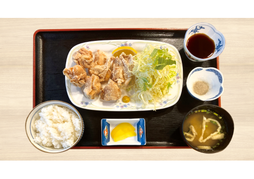 高知県吾川郡いの町/道の駅木の香/よさこい尾鶏のからあげ定食