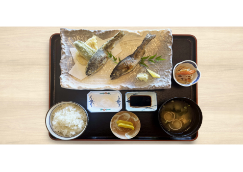 高知県吾川郡いの町/道の駅木の香/あめごの塩焼き定食